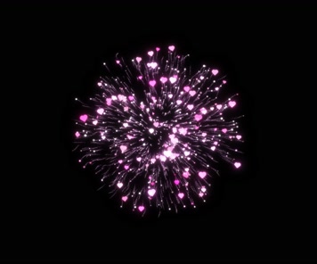 爱心烟花01-透明通道