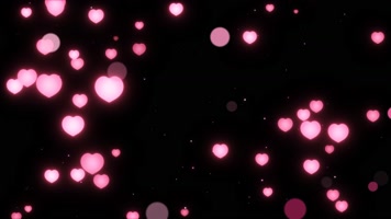 原创爱心飘动-透明通道