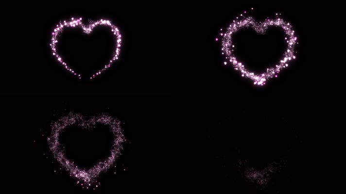 荧光爱心02-透明通道