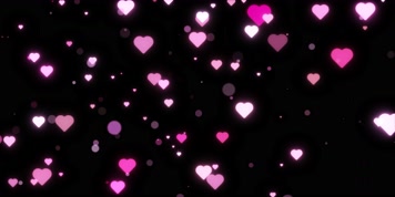 浪漫爱心冲屏-透明通道