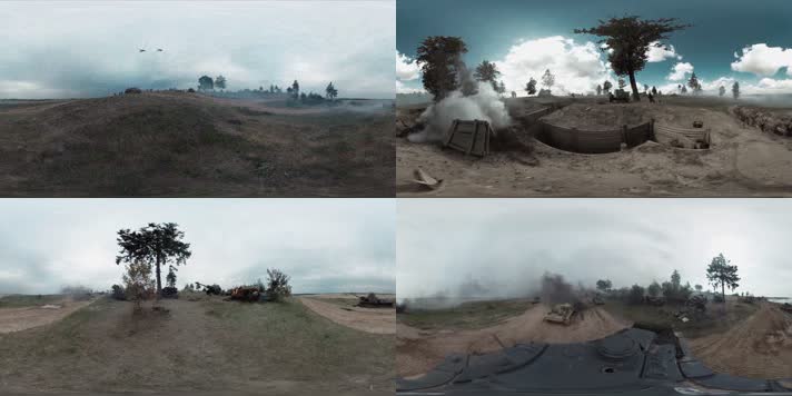 【VR全景】二战坦克战现场