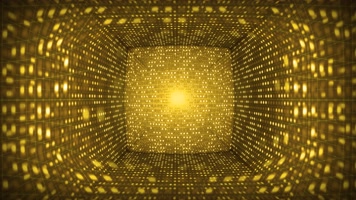 大气金色三维空间缩放LED舞台视频背景
