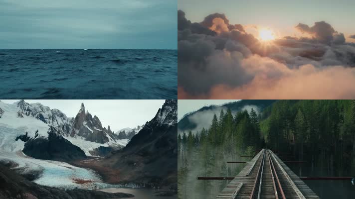 航拍穿梭大自然风景