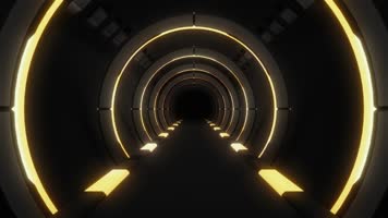 金色隧道穿梭