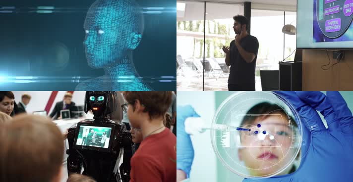 人工智能机器人未来科技医疗互联网智慧城市