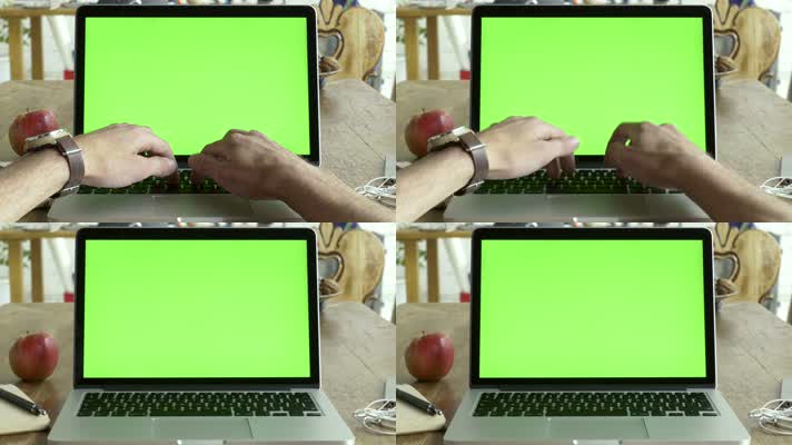 文字输入笔记本电脑 屏幕抠像 