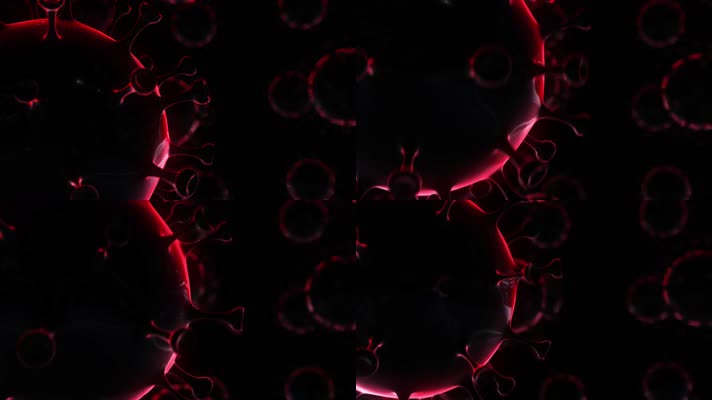 3D新型冠状病毒视频素材