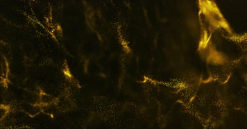 金色海浪粒子背景