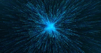 【4K】放射粒子线条 