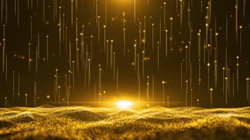 金色颁奖粒子舞台企业年会大屏幕背景