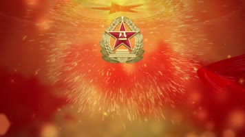 退伍老兵欢送宣传展示模板