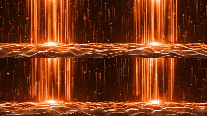 4k震撼辉煌大气党政年会颁奖上升粒子光线