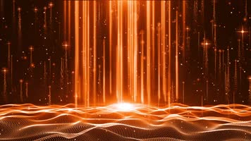 4k震撼辉煌大气党政年会颁奖上升粒子光线