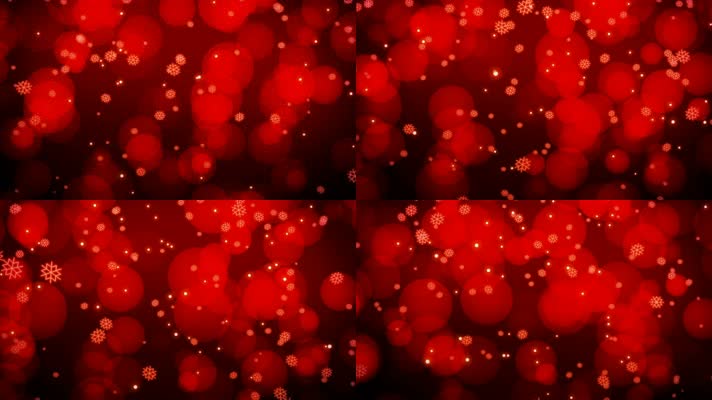 中国红雪花背景