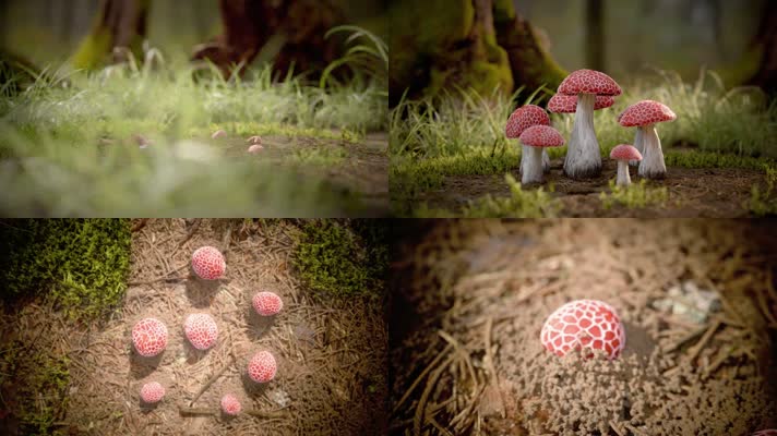 蘑菇生长动画
