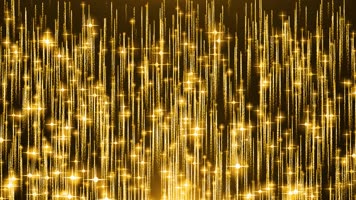 金色粒子光线上升