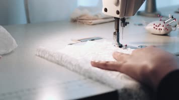 服装裁剪流程高清视频素材