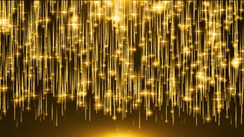 金色粒子流光瀑布雨下落舞台幕布2