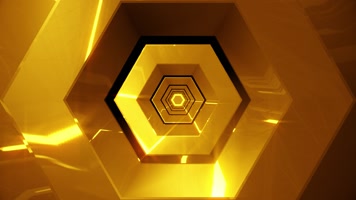 金黄色电击VJ隧道背景