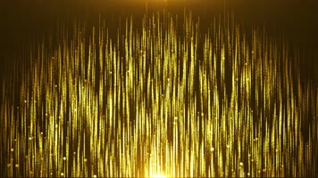 4k金色粒子瀑布线条上升舞台幕布