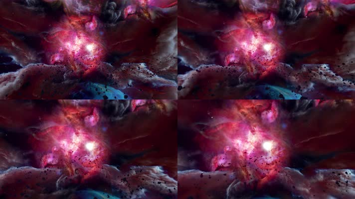 深邃的星云中穿行