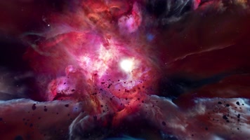 深邃的星云中穿行