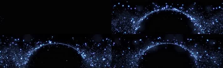 4K粒子拱门蝴蝶拱门