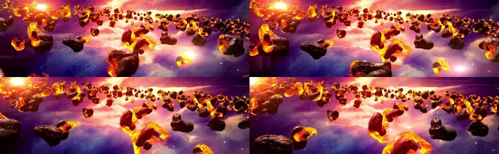 4K浩瀚宇宙星球陨石