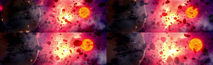 4K浩瀚宇宙星球陨石