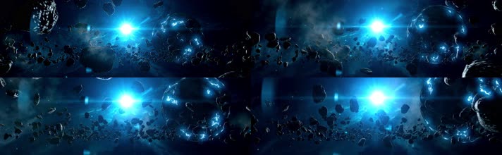 4K浩瀚宇宙星球陨石