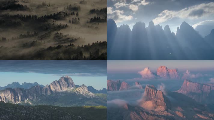 唯美大自然云雾飘动