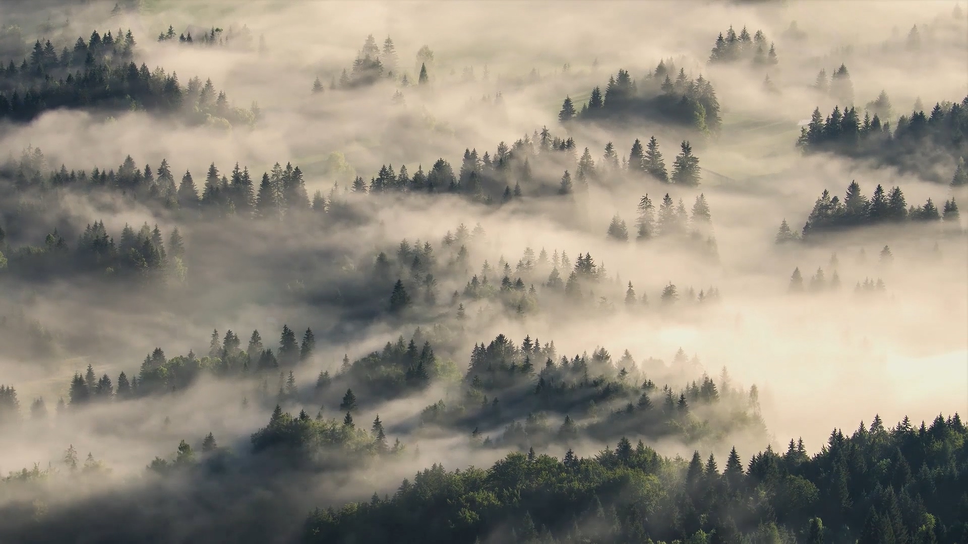 唯美大自然云雾飘动