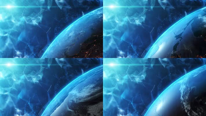 抽象粒子地球背景