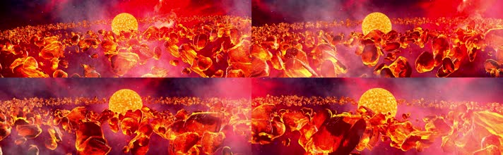 4K浩瀚宇宙恒星球陨石