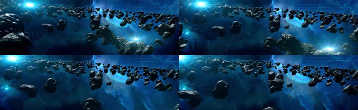 4K浩瀚宇宙星球陨石