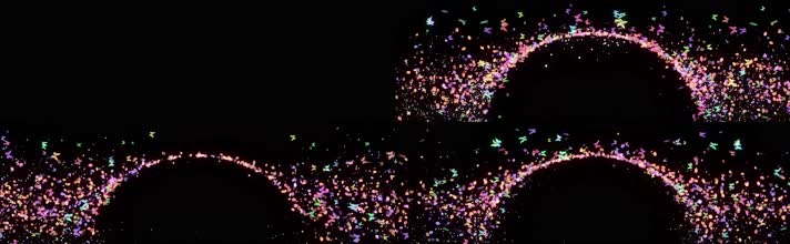 4K花瓣拱门蝴蝶拱门