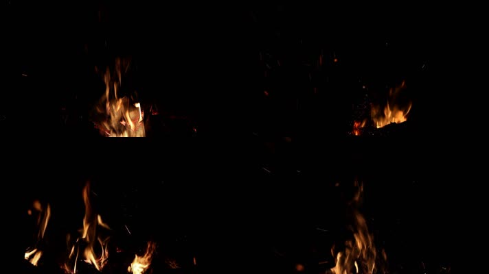 13个透明通道篝火燃烧素材包
