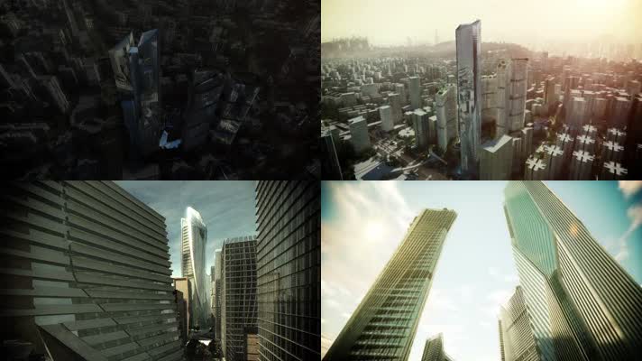 现代建筑设计 摩天大楼 城市规划设计 