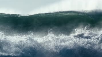 海浪 海 海水 蓝色的海 视频素材