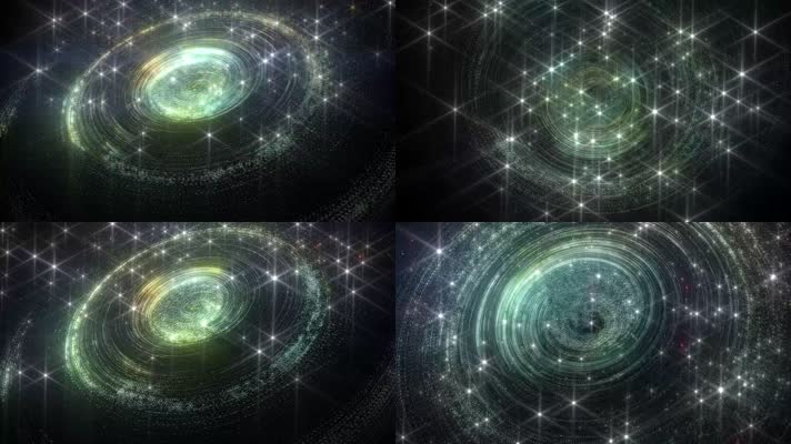 4K宇宙炫科幻光粒子视频背景