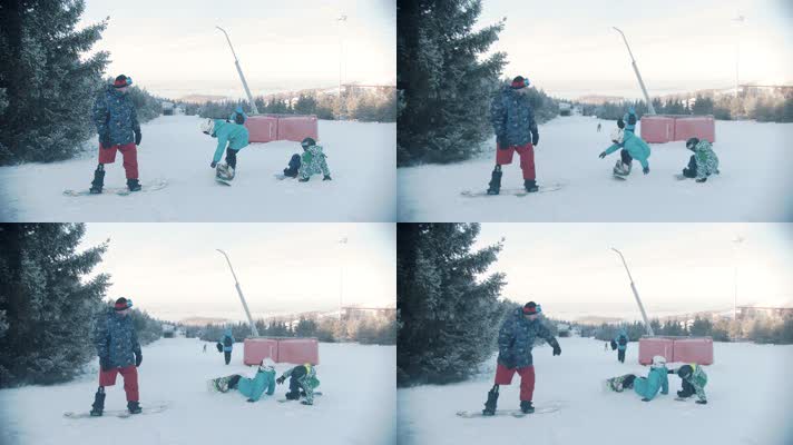 教孩子滑雪