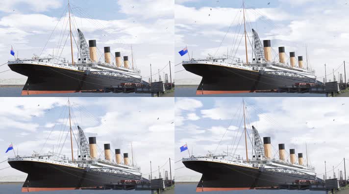 极品3D动态泰坦尼克号电影级场景