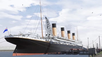 极品3D动态泰坦尼克号电影级场景