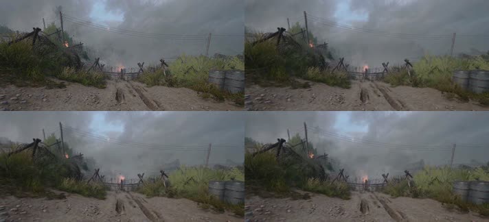 3D战争关卡场景