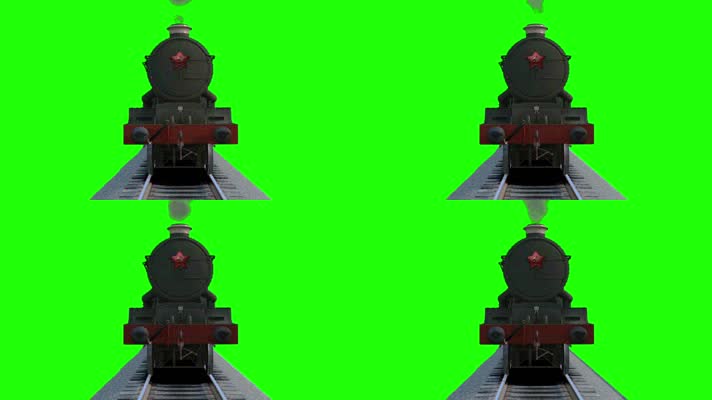 绿幕抠像动态火车头
