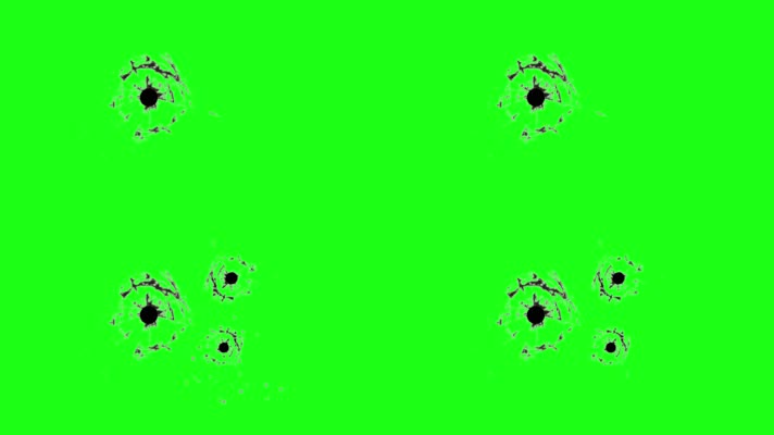绿幕弹痕素材带音效