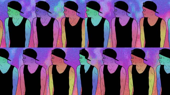 创意酒吧时尚说唱人物背景