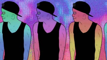 创意酒吧时尚说唱人物背景