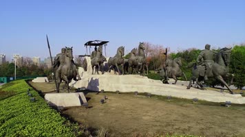 徐州汉文化-群雕车马出行4k 徐州汉文化-群雕车马出行4k