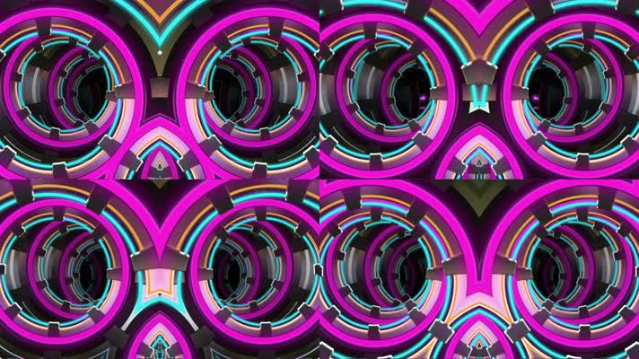 科技双隧道VJ背景